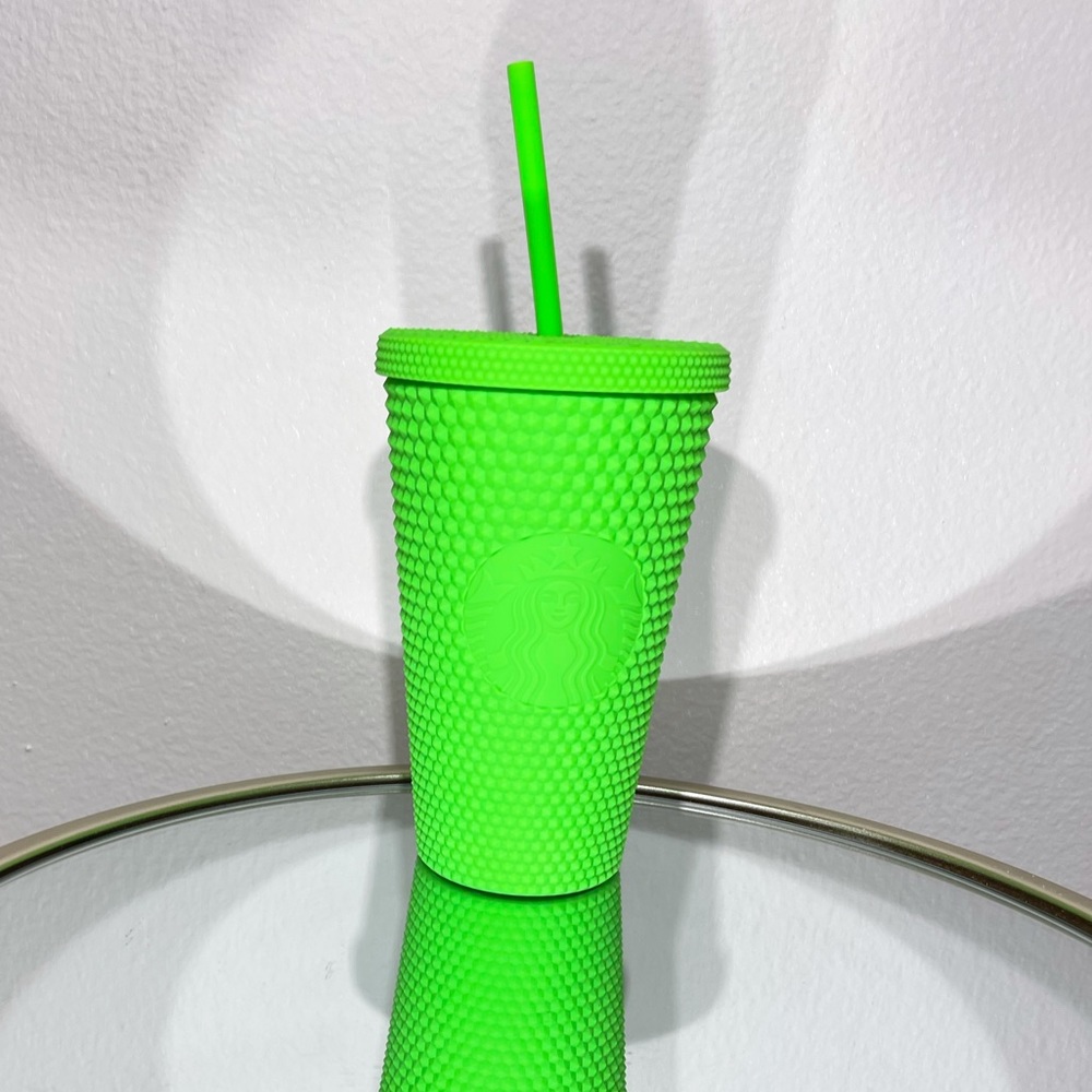 Starbucks Grande Neon Green Studded Tumbler - Picture 2 of 2